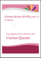 Mozart Clarinet Quintet KV581 (4th movement) - clarinet quintet cover